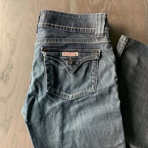 Hudson Mid-rise Bootcut Dark-wash Jeans Size 30